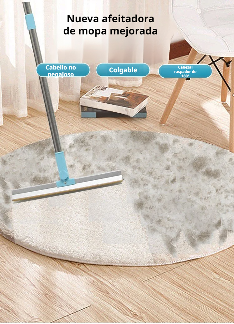 Raspador extensible para limpiar alfombras