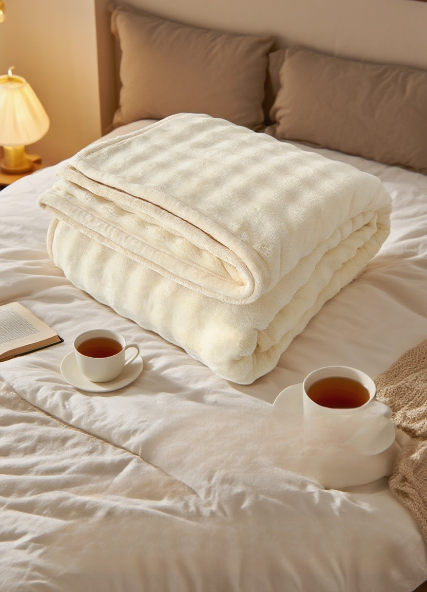 Class A Warmth Blanket draped on a cozy sofa