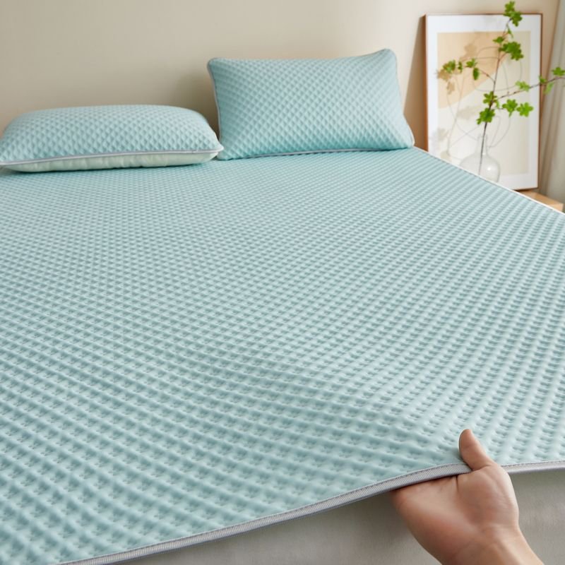 ワッフル接触冷感敷きパッド