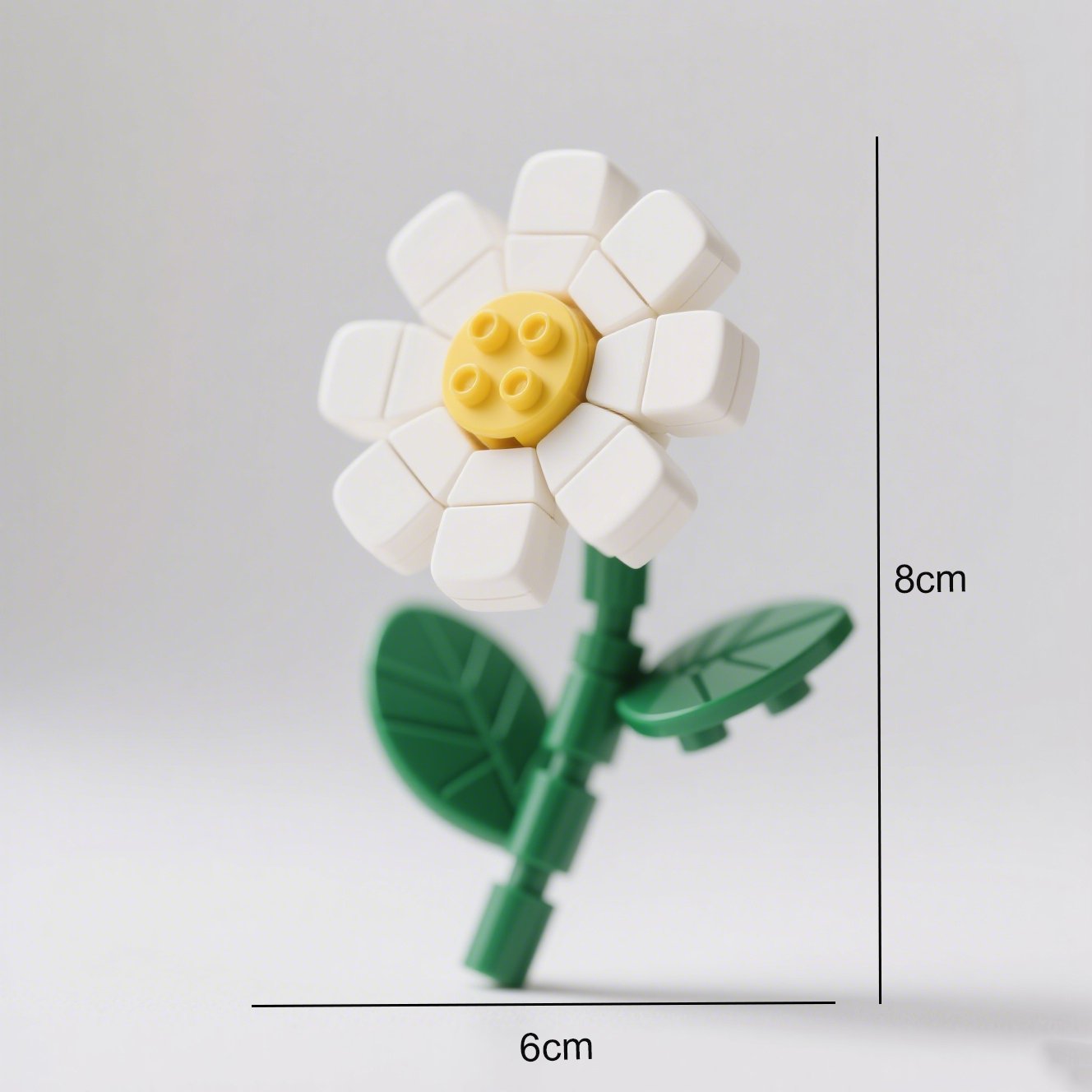 Hotový model sedmikrásky ze stavebnice