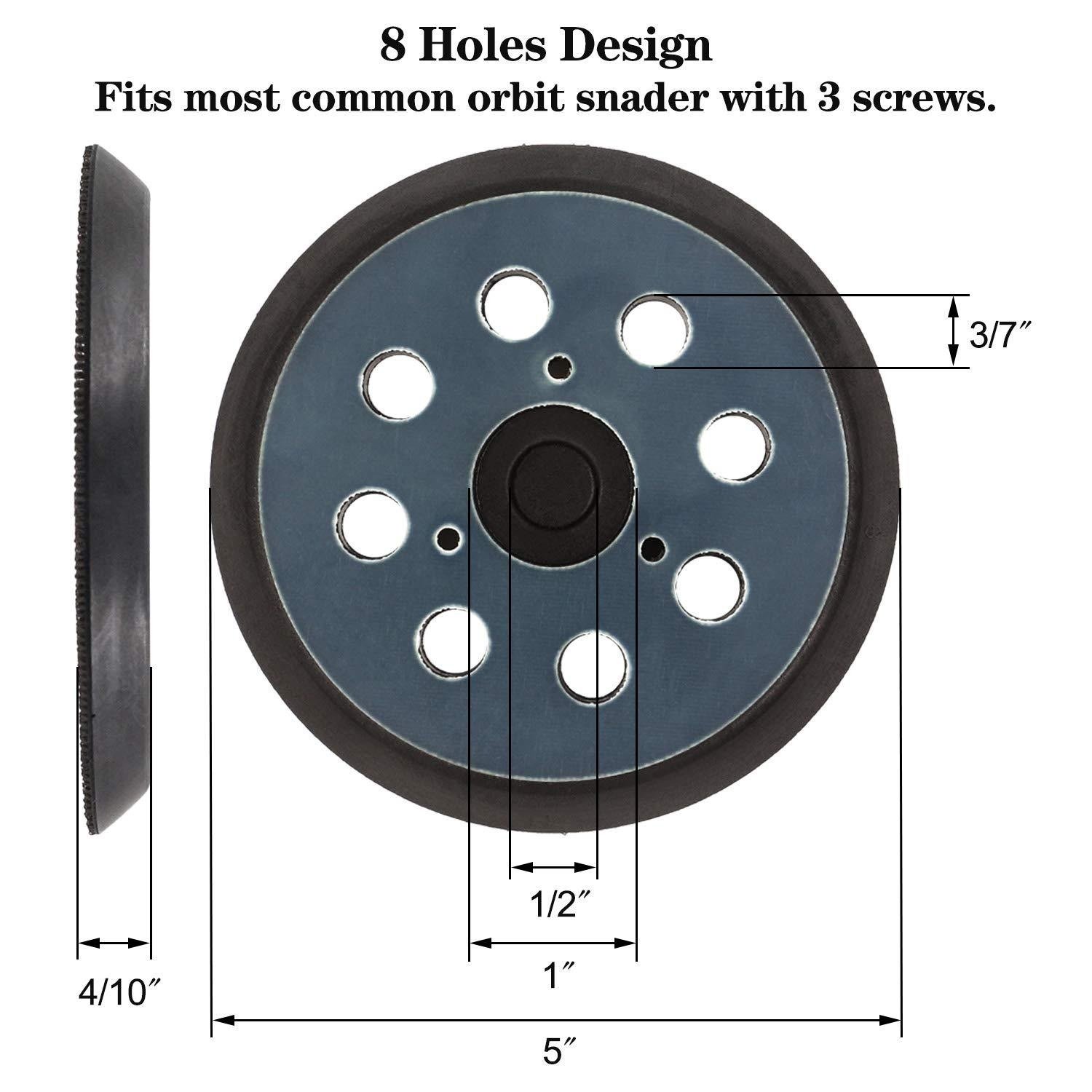 Efficient sanding disc holder for woodworking and auto detailing