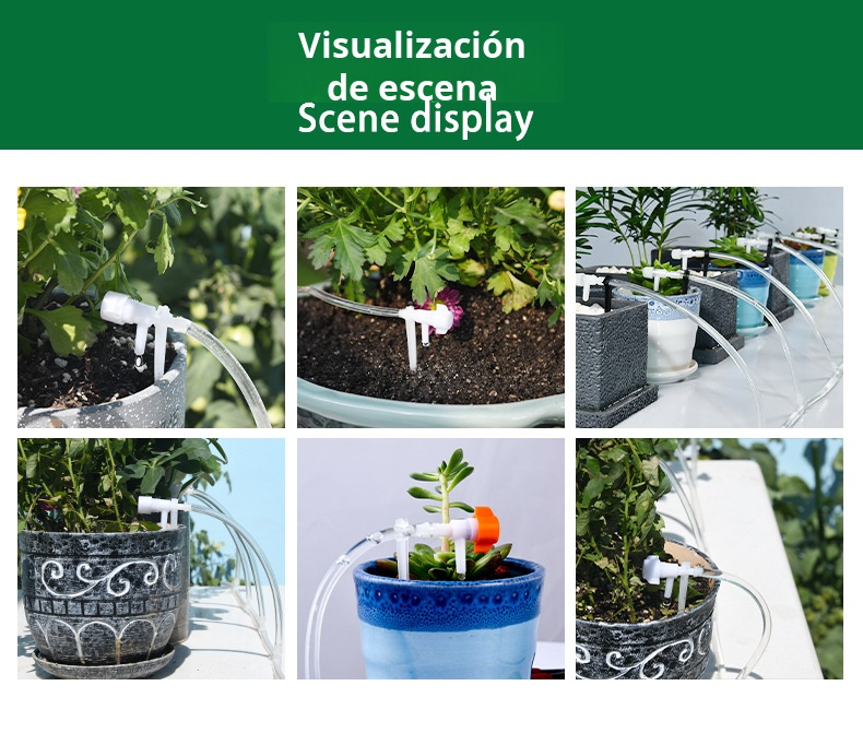 Tecnología avanzada de riego automático para jardín