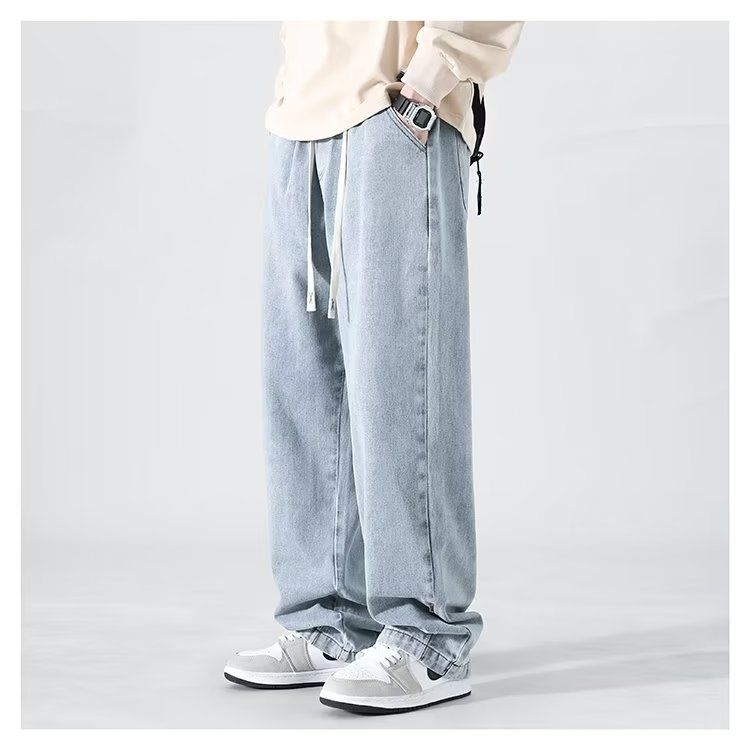 万能カジュアルロングパンツのディテール