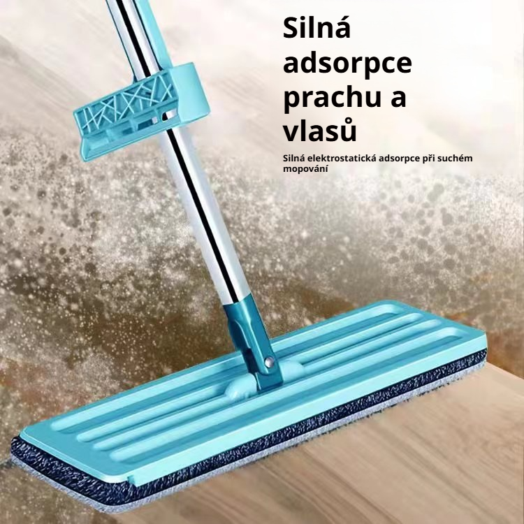 Čisticí mop na dlaždice s širokou stěrkou 11 cm pro snadné odstranění skvrn – domácí rychlý úklid