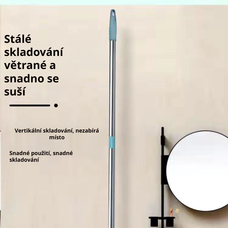 Čisticí mop na dlaždice s širokou stěrkou 11 cm pro snadné odstranění skvrn – domácí rychlý úklid