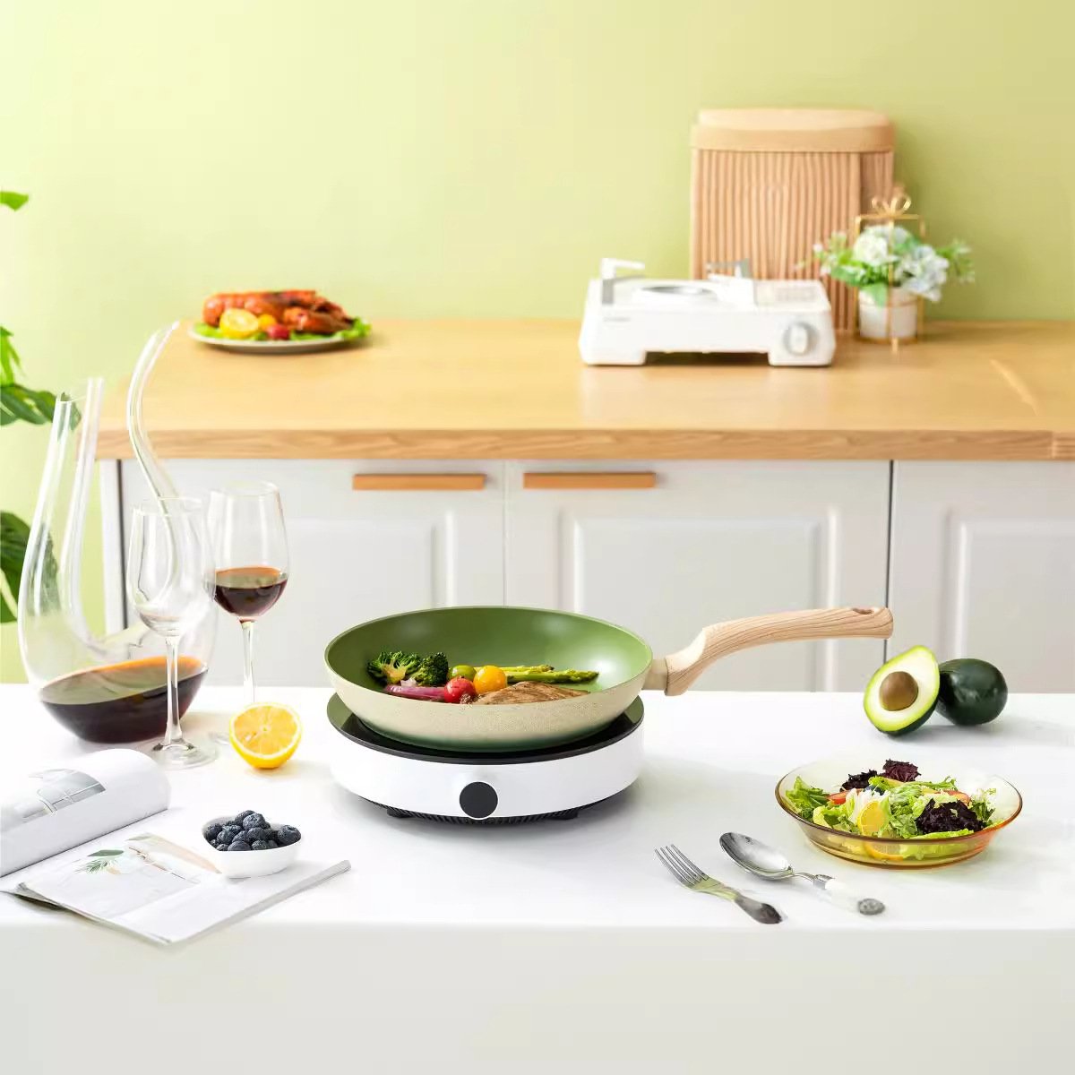 Pánev na palačinky z lékařského kamene