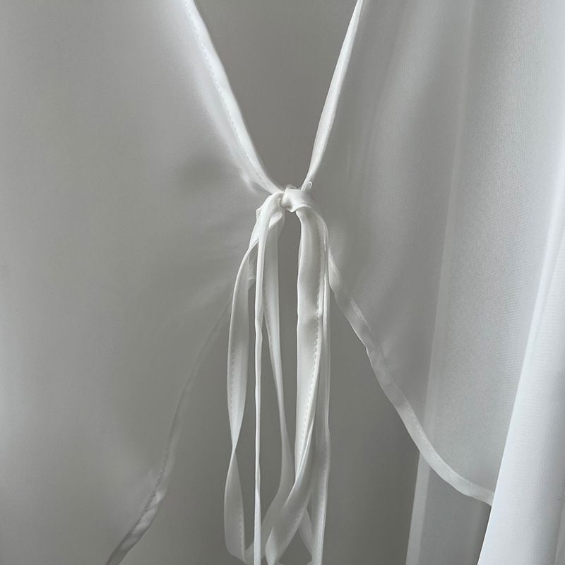 夏にぴったりのアイスシルクトップカーディガン