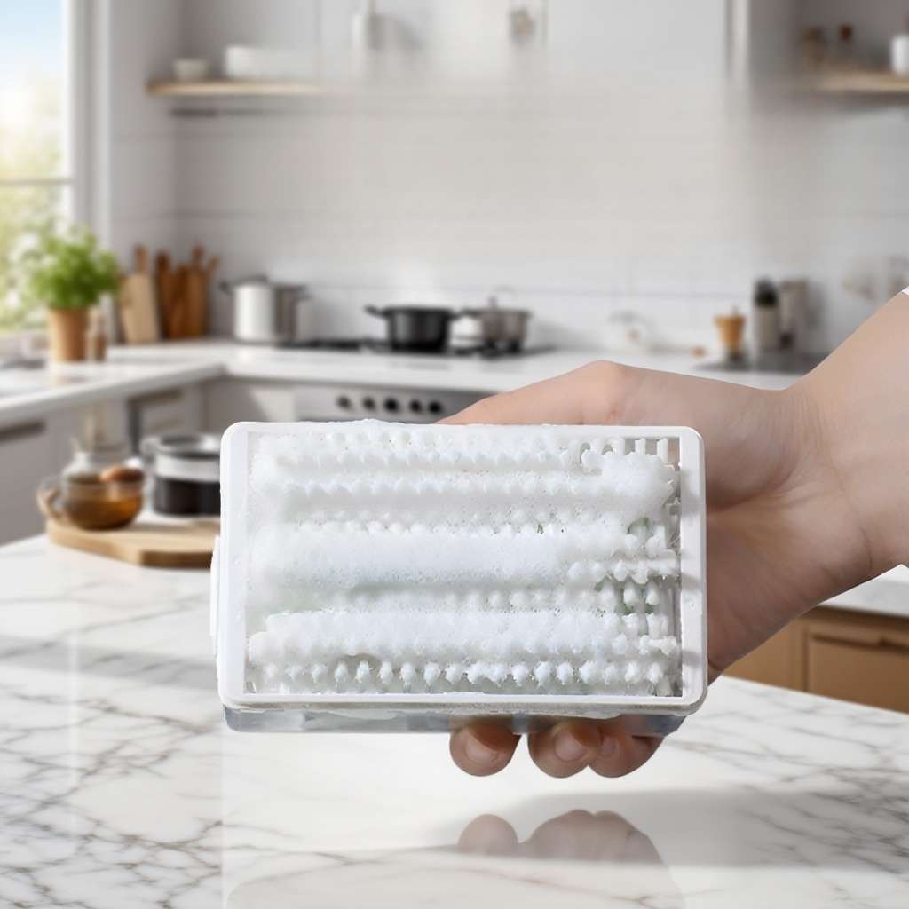 Foaming laundry soap box with brush