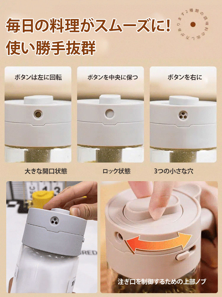 【死角なくきれいに！効果なしで全額返金！】使い勝手抜群の調味料入れ