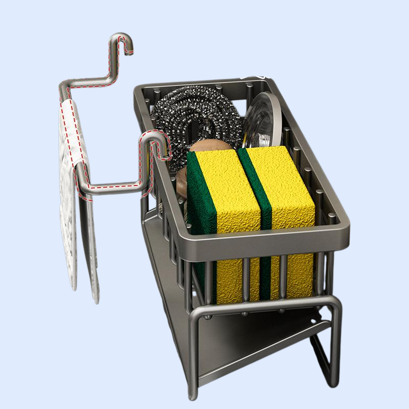 رف مطبخ لغسل الملابس وتجفيفها