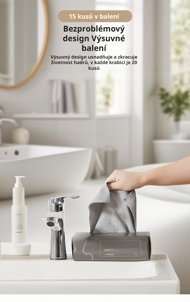 Praktické použití savé utěrky v kuchyni