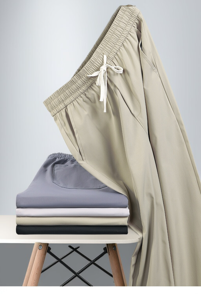 비즈니스 캐주얼 스타일 삼방 팬츠 디테일 사진