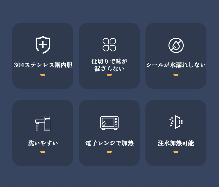 保温・保冷機能付き弁当箱の詳細