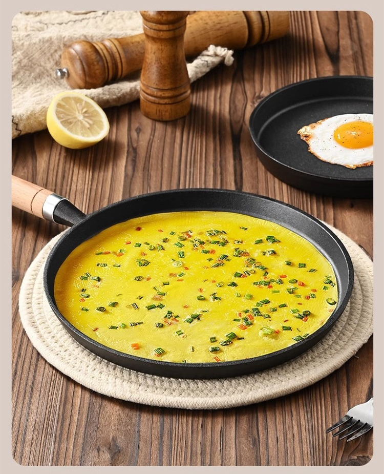 Superficie antiadherente natural de la sartén de hierro fundido