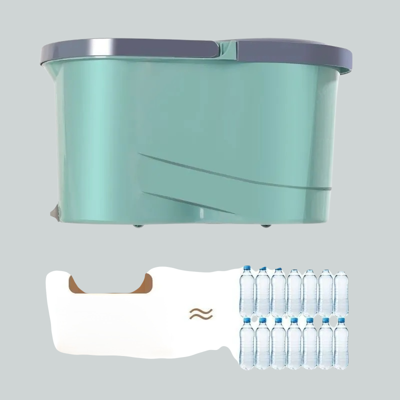 Fully automatic dehydration spin mop