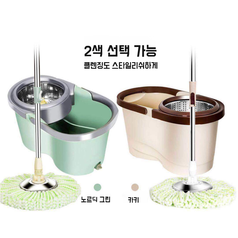 가정용 원터치 전자동 회전 밀대 손세탁 밀대통 게으름뱅이 밀대통 탈수 세트