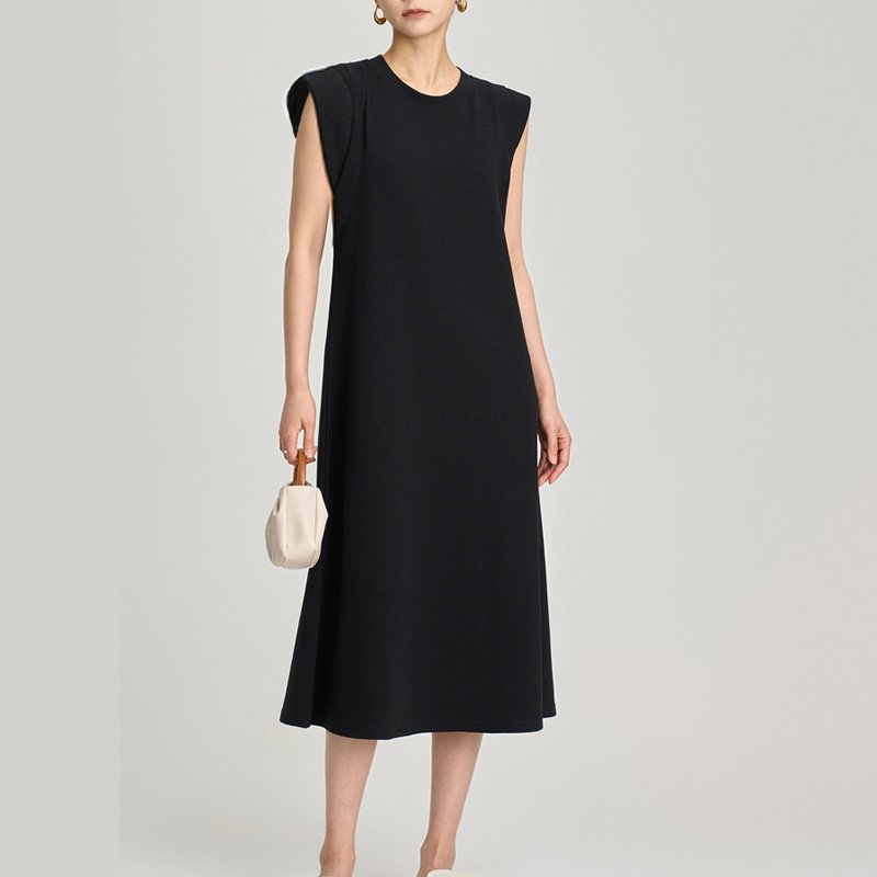 フレンチスリーブロングワンピース