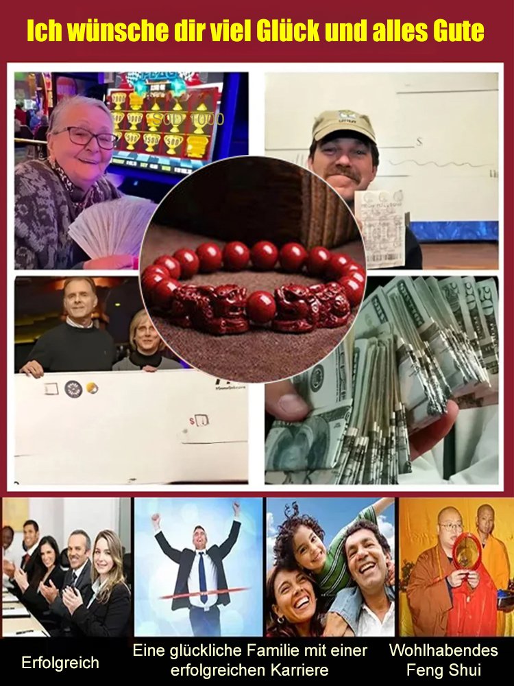 Double Braves zum Anlocken von Reichtum + Sammeln von Reichtum] Goldsand-Braves String