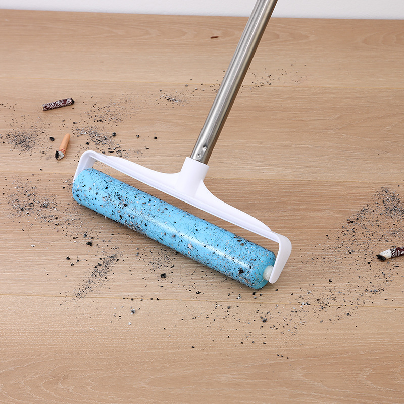 가정용 라지 롱 손잡이 침대 먼지 롤러 브러쉬 바닥과 옷을 청소하기 좋은 롤러 브러쉬 청소 편리 물세탁 가능