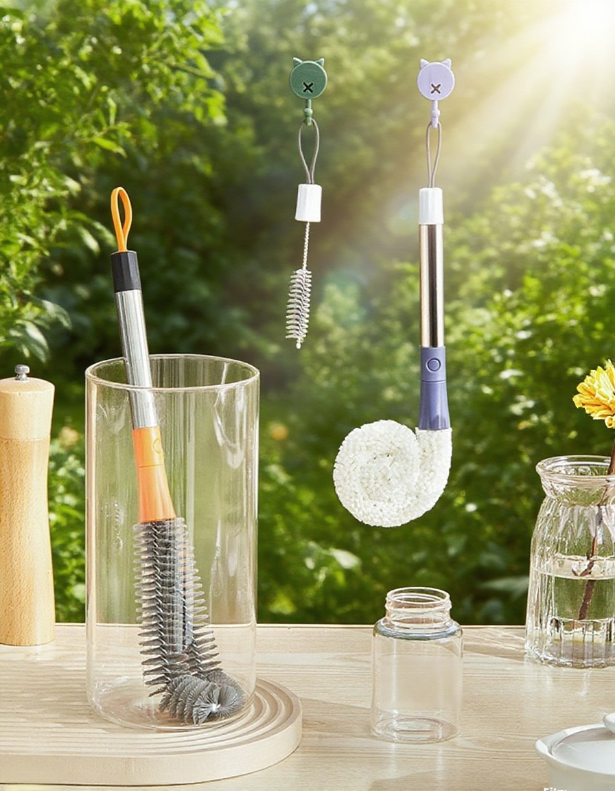 주방 다기능 구부릴 수 있는 컵 브러시 제품 사진