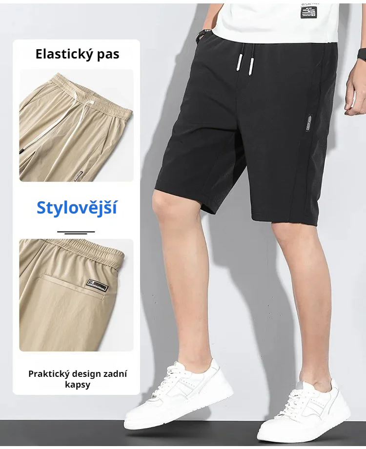 Pánské kraťasy s kapsami na běhání