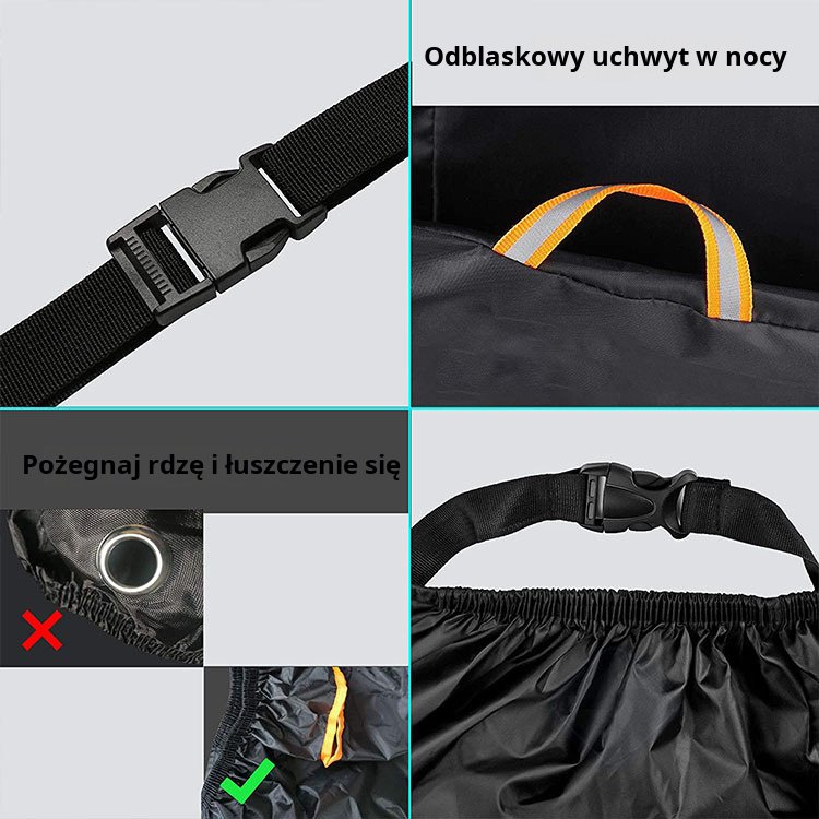 Pokrowiec na rower, przeciwdeszczowy pokrowiec na samochód 420D z tkaniny Oxford, duży rower, przeci