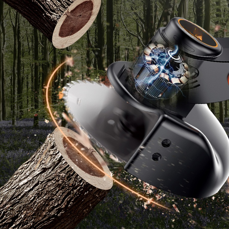 Lithium-powered hand-push two-wheel lawn mower