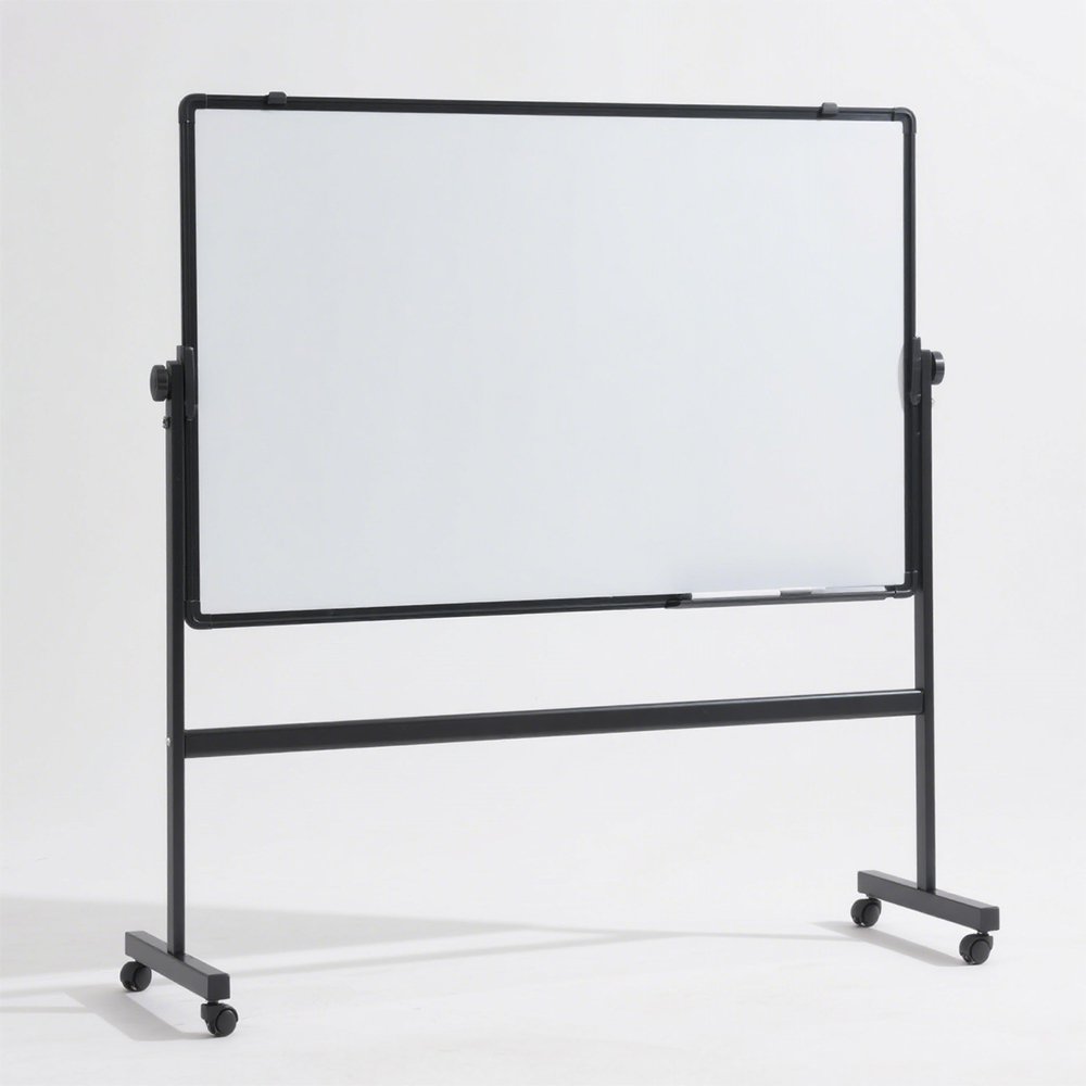 Tablă de scris pe roți, verticală