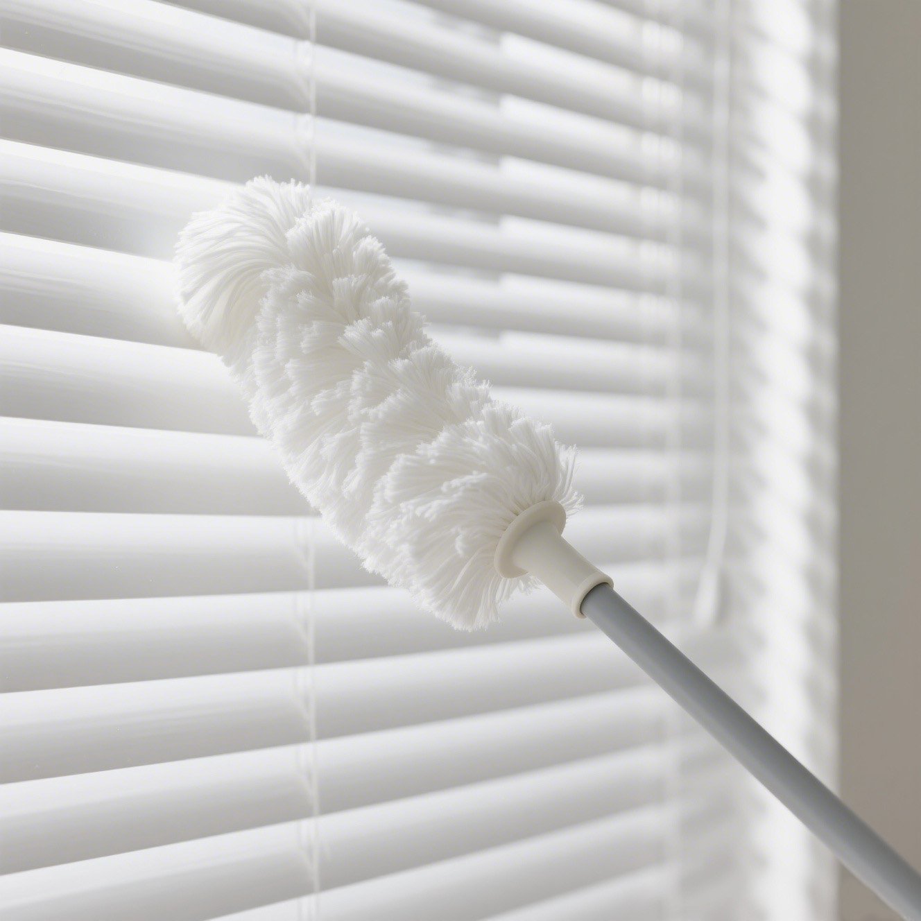 家具のホコリ取りに使えるグレーのダスター