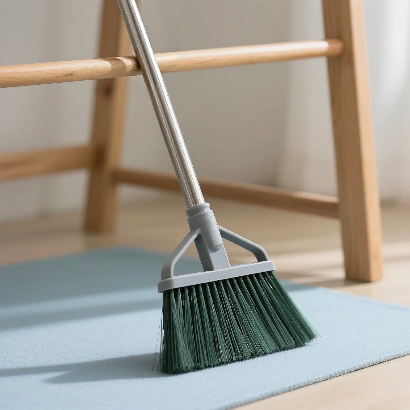緑の実用的なほうき