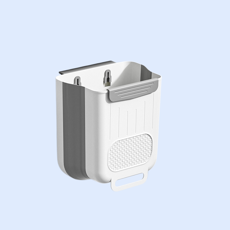 접이식 벽걸이 주방 휴지통, 가정용 허리 굽힘 방지, 대용량, 세척 용이