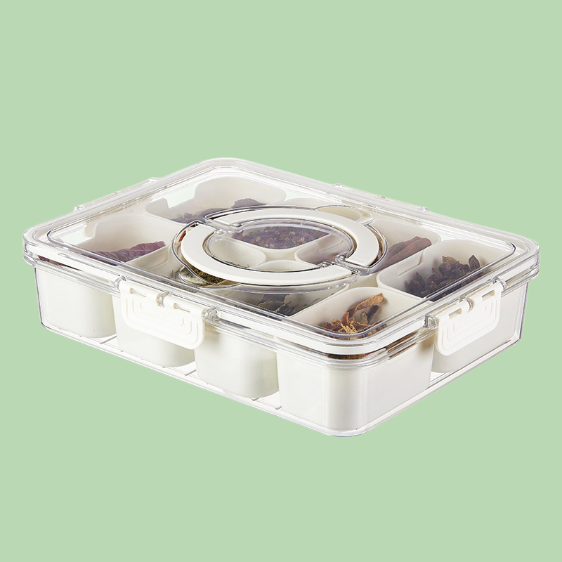 鮮度保持防塵透明分格調味箱