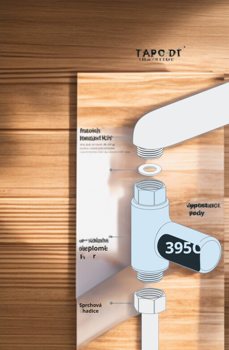 Instalace LED displeje na vodovodní baterii