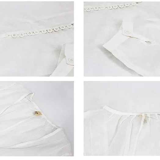 【綿麻シャツ・2点セット】綿麻の透け感が涼しげをアピール！