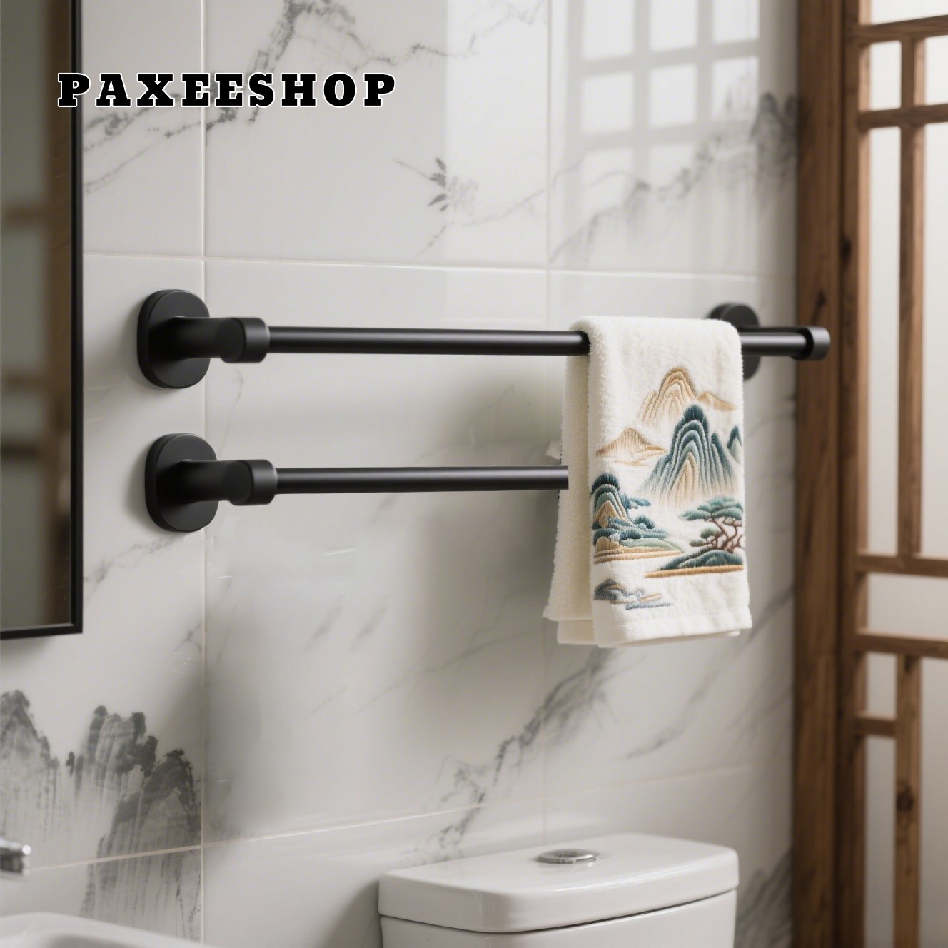 펀치 없는 욕실 타월 걸이