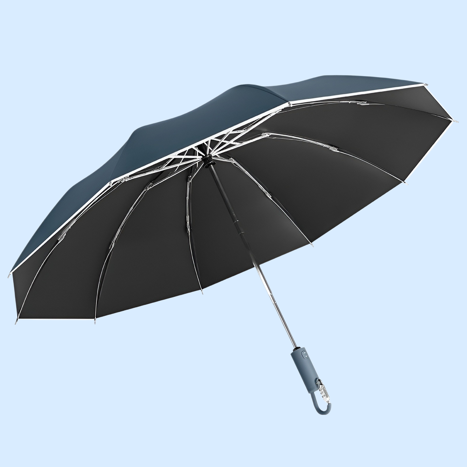 블랙 젤 자외선 차단 자동 우산