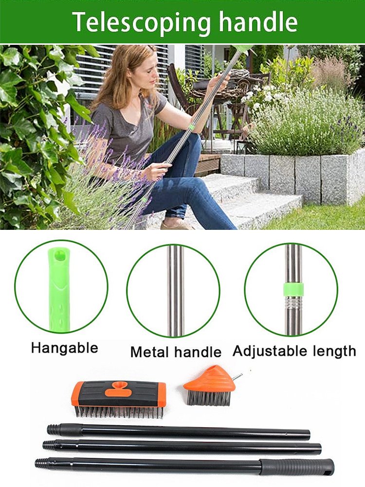 【Efficient and labor-saving】Dual-head weed cleaner