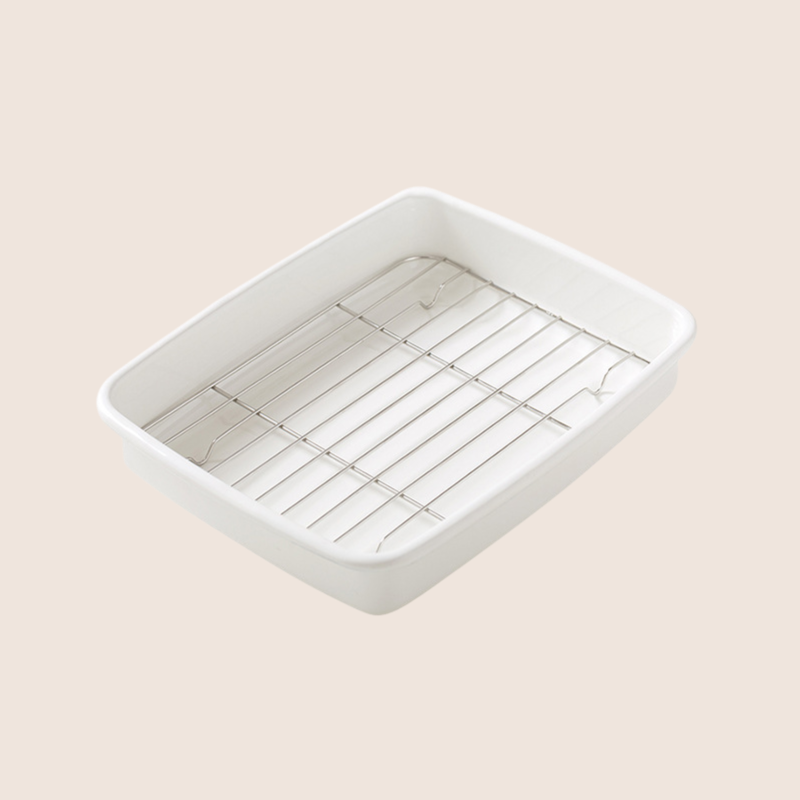 직사각형 에나멜 불판