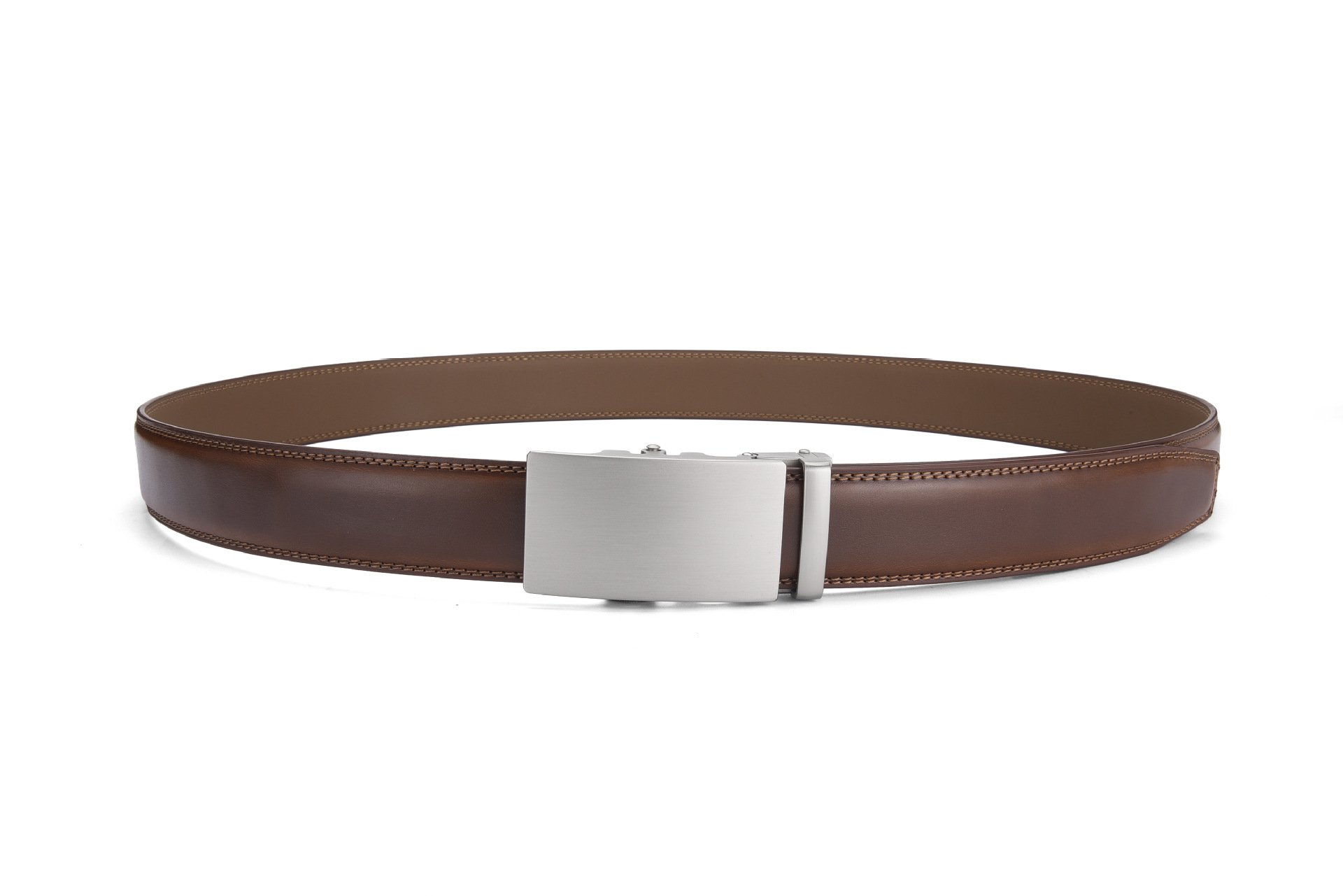 スーツに合う光沢レザーメンズベルト