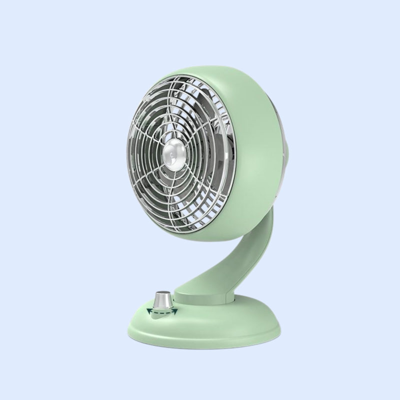 レトロな首振り扇風機