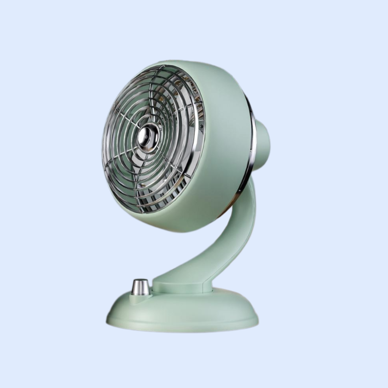 レトロな首振り扇風機