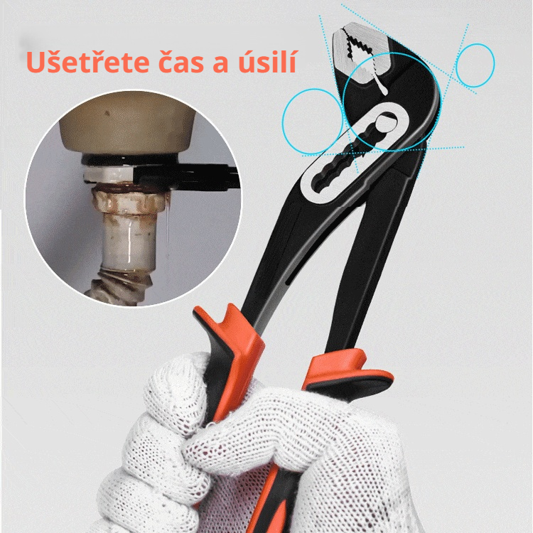 Multifunkční univerzální klíč na potrubí