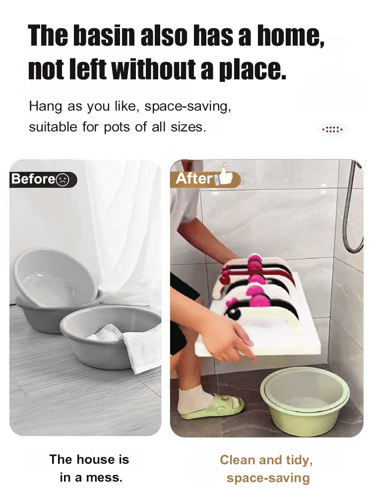 8 times adsorption force telescopic suction cup basin stand