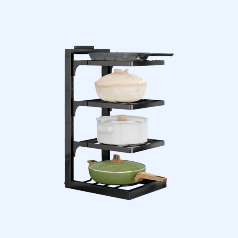 스테인리스강 다층 냄비 수납대