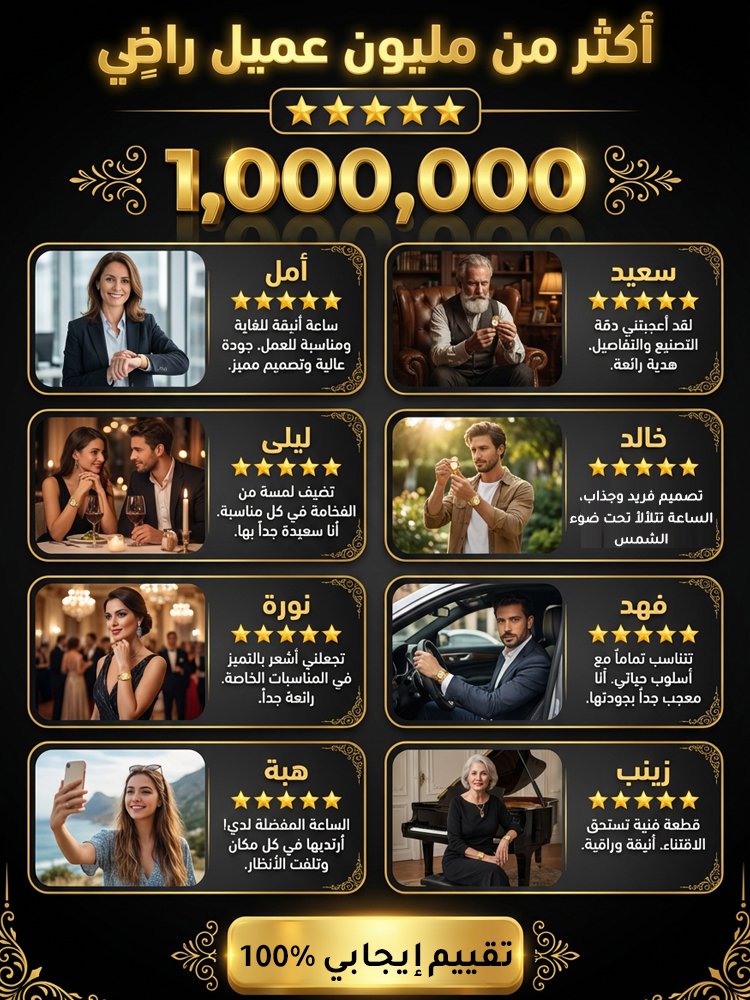 ساعة سوار زوجية بآلية سويسرية من العصور الوسطى بالكوارتز
