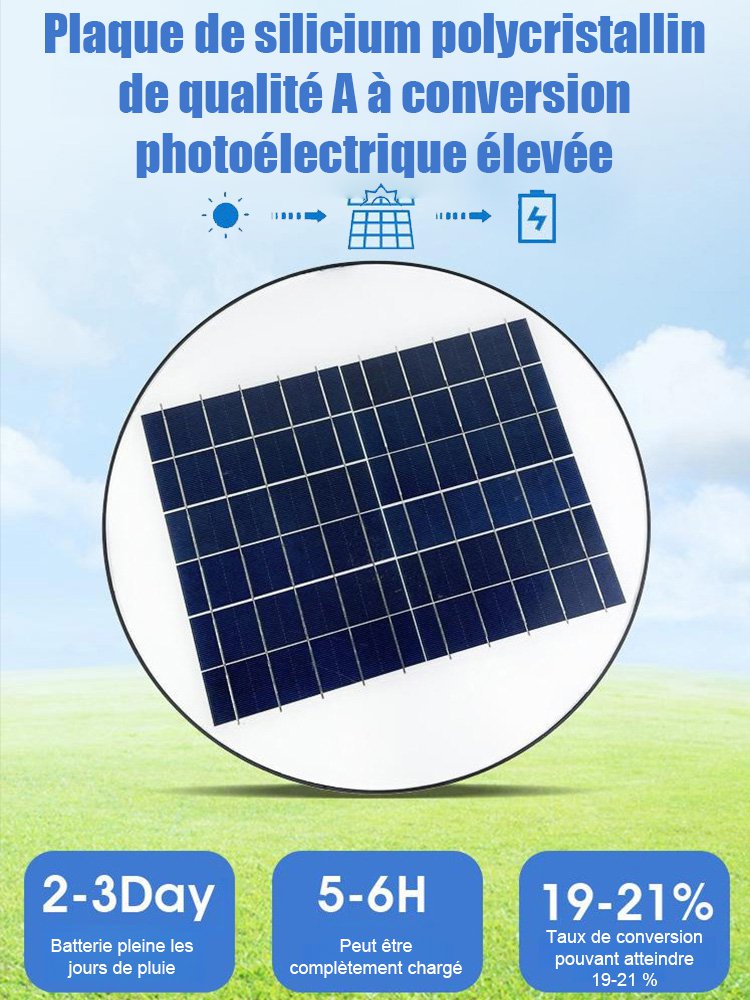 Lumière de Cour de soucoupe volante solaire intégrée