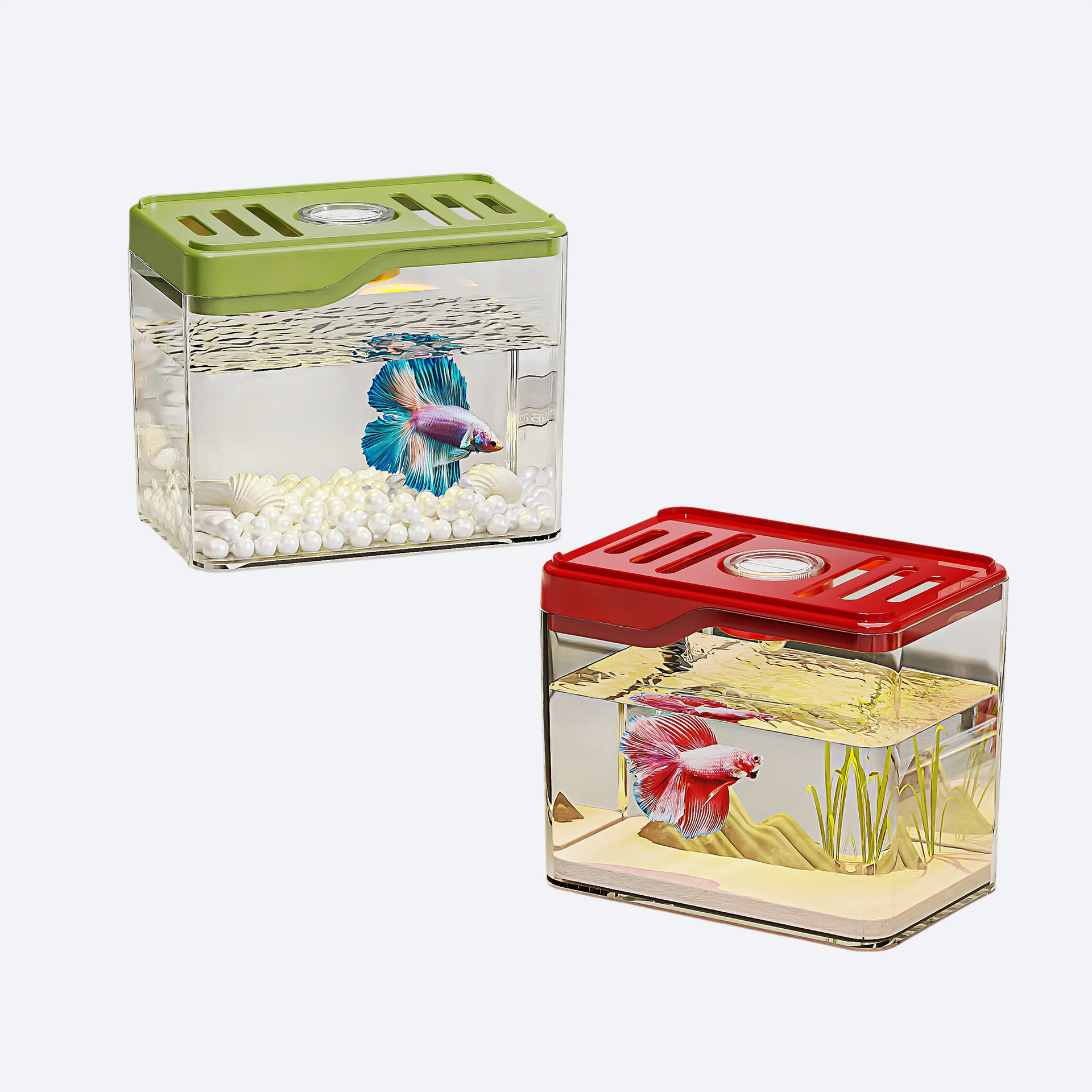 حوض سمك مكتبي