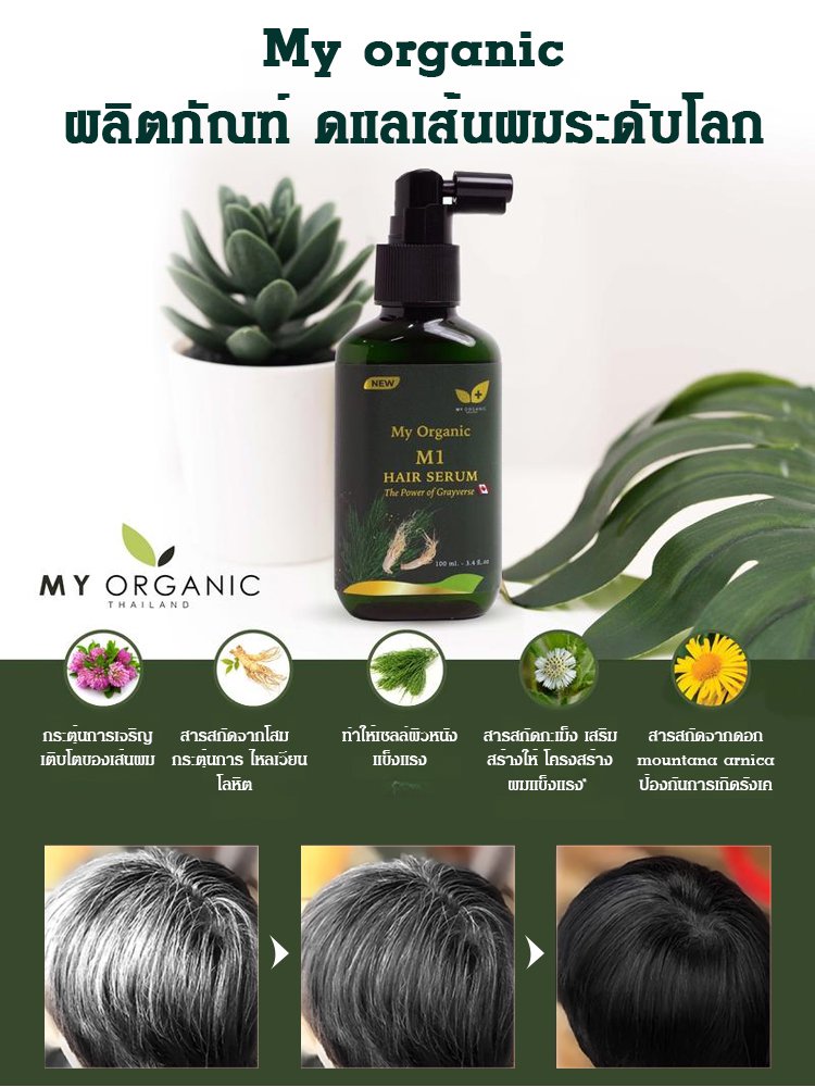 【ไวท์แฮร์ แคร์ แบล็ค】สเปรย์น้ำมันบำรุงผม