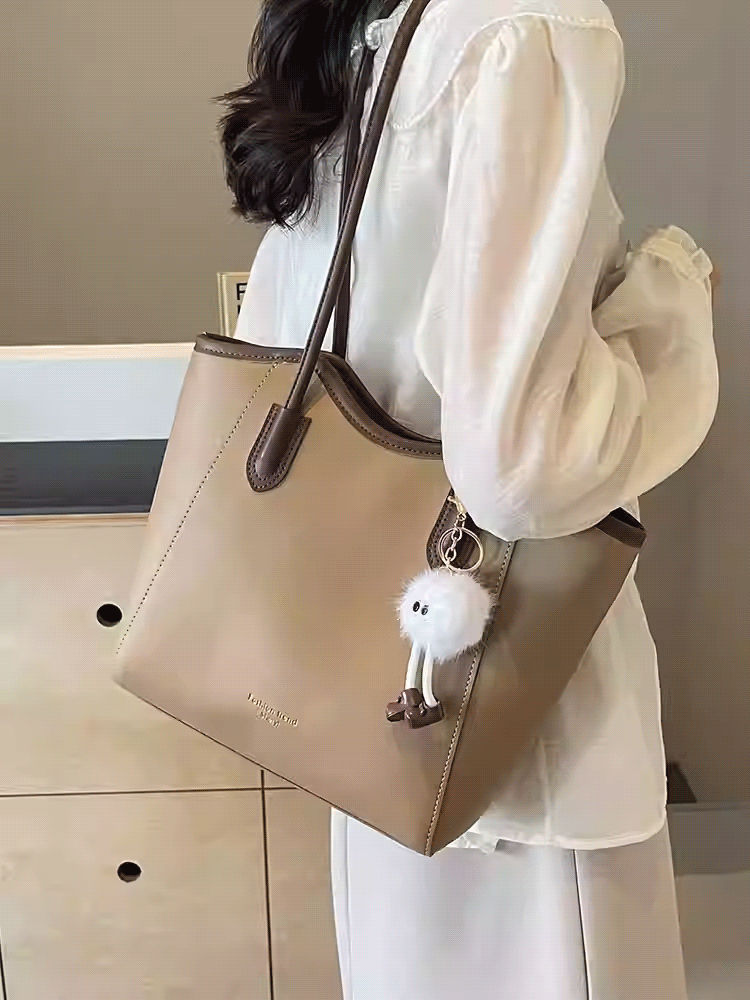 Large capacity vintage tote bag