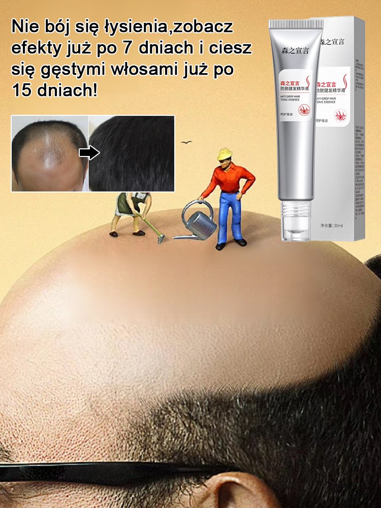 Serum w kulce wzmacniające cebulki włosów, zapobiegające wypadaniu i wspomagające porost włosów.